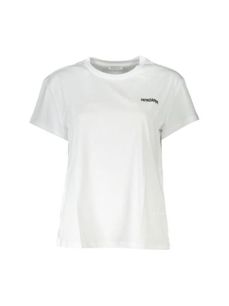 T-shirt aus baumwoll mit rundem ausschnitt Patrizia Pepe weiß