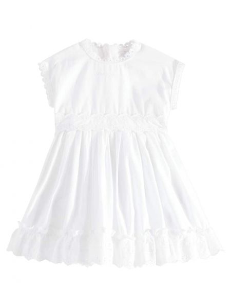 Bomull dress for jenter Dolce&gabbana Kids hvit