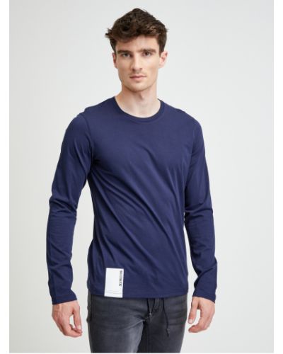 Tričko s dlouhým rukávem Devergo modré
