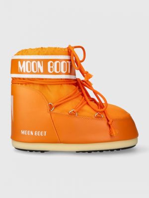 Pomarańczowe nylonowe nylonowe śniegowce Moon Boot