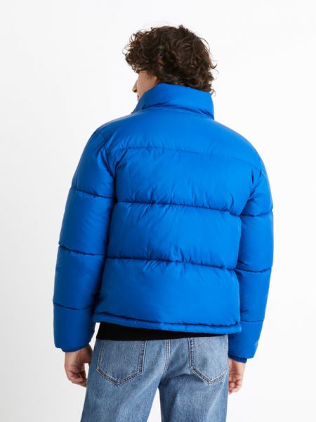 Pikowana kurtka Celio niebieska