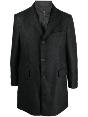 Vlnený kabát Corneliani sivá