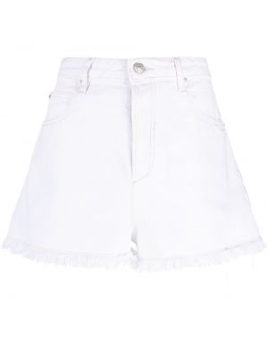 Pantaloni scurți din denim Isabel Marant alb