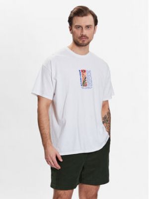 Tričko relaxed fit Bdg Urban Outfitters bílé