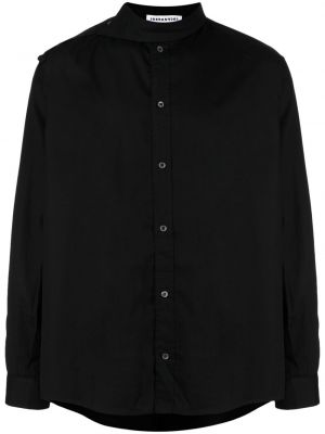 Βαμβακερό πουκάμισο Jordanluca μαύρο