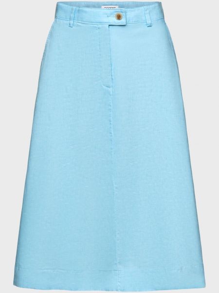 Льняная юбка Esprit голубая