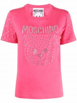 Krystaller t-skjorte Moschino rosa