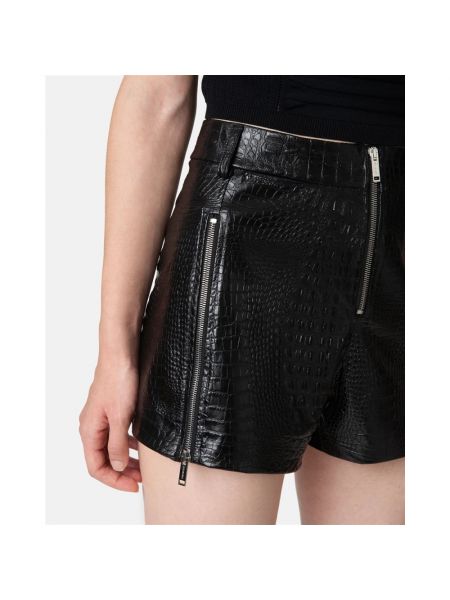 Pantalones cortos de cintura alta con estampado Iceberg negro