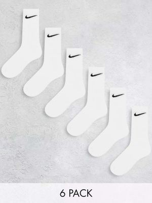 Белые повседневные мягкие носки для тренировок Nike, 6 шт. Nike