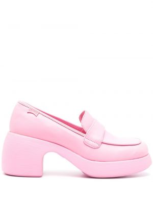 Pantofi loafer cu toc Camper roz