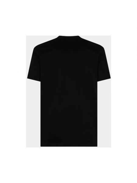 Koszulka z krótkim rękawem z okrągłym dekoltem Dsquared2 czarna