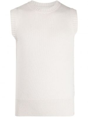 Kašmírová vesta s kulatým výstřihem Extreme Cashmere bílá