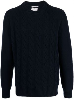 Sweter wełniany Woolrich niebieski