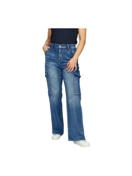 Jeansy skinny slim fit 2-biz niebieskie