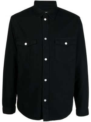 Риза с джобове Frame черно