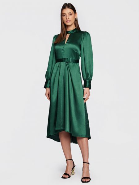 Повседневное пышное платье Closet London зеленое