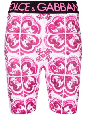 Shorts à imprimé Dolce & Gabbana rose