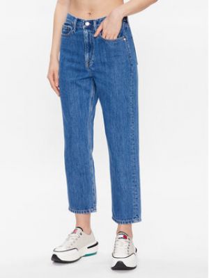 Priliehavé džínsy s rovným strihom Tommy Jeans modrá