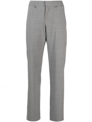 Vlněné rovné kalhoty Paloma Wool šedé