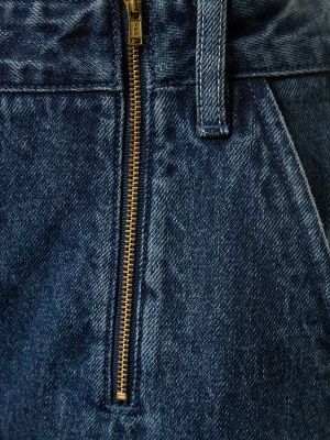Bavlněné džíny relaxed fit Self-portrait modré