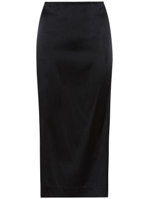 Hedvábné midi sukně St.agni černé