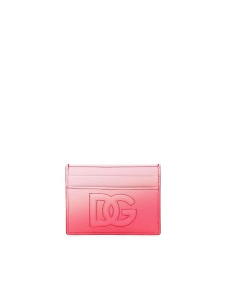 Różowy elegancki portfel Dolce And Gabbana