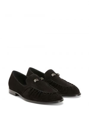 Semišové loafers Giuseppe Zanotti černé