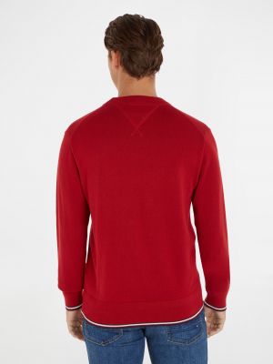 Hodvábny sveter Tommy Hilfiger červená