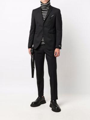 Pantalon plissé Karl Lagerfeld noir