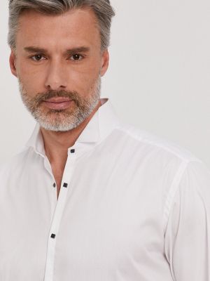 Koszula bawełniana Karl Lagerfeld biała