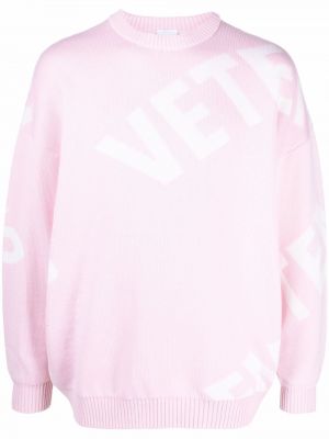 Lang genser Vetements rosa