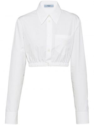 Siuvinėta marškiniai Prada balta