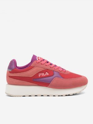 Bőr sneakers Fila - piros