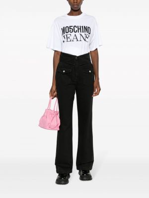 Zvonové džíny Moschino Jeans černé