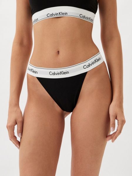 Стринги Calvin Klein черные