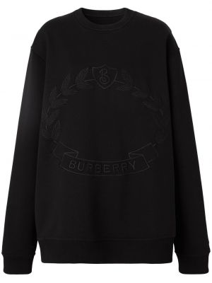 Sweatshirt med broderi Burberry svart