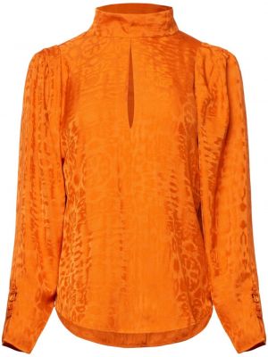 Bluse mit print mit leopardenmuster Equipment orange