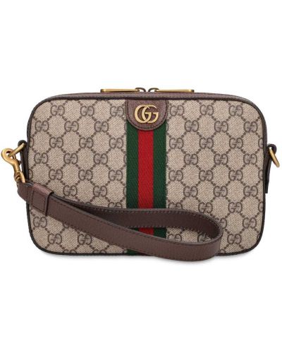 Чанта през рамо Gucci бежово