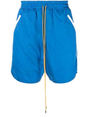 Shorts de sport à imprimé Rhude bleu