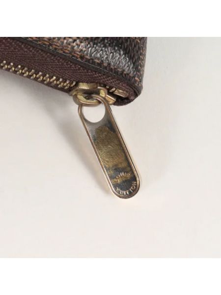 Billetera pequeña de cuero retro Louis Vuitton Vintage marrón