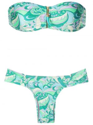 Paisley mintás bikini nyomtatás Brigitte zöld