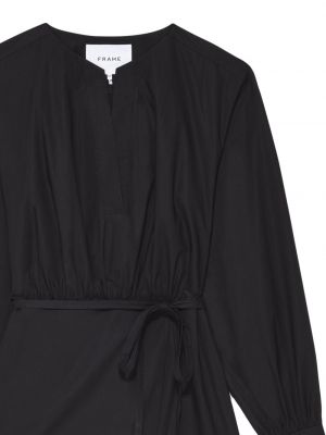 Bavlněné mini šaty Frame černé