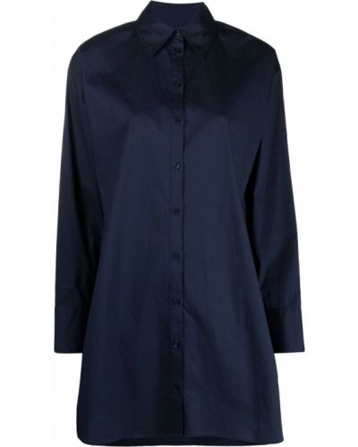 Vestido camisero manga larga Michael Michael Kors azul