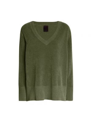 Dzianinowy sweter Rrd zielony