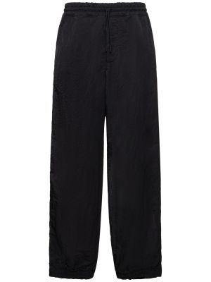 Kalhoty z nylonu Burberry černé