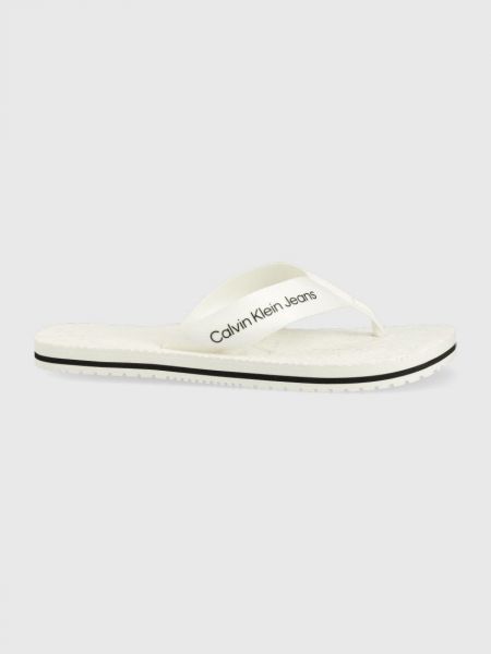 Lapos talpú flip-flop Calvin Klein Jeans fehér
