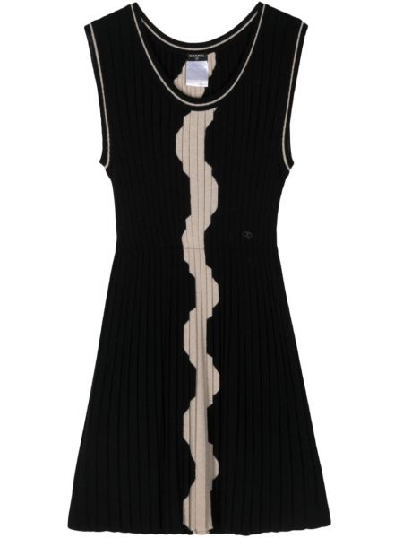 Плисирана кашмирена права рокля Chanel Pre-owned