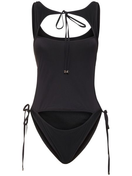 Jednodijelni kupaći kostim od jersey The Attico crna