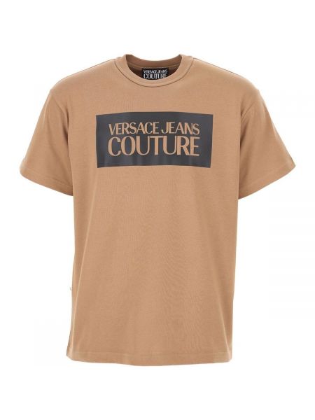 Majica kratki rukavi Versace smeđa