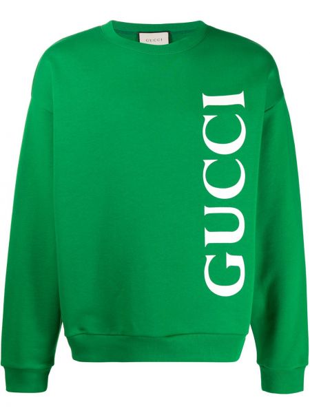 Sudadera con estampado Gucci verde